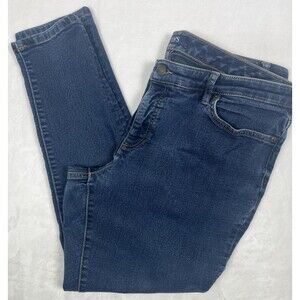 Chaps Denim Daniela Slim Leg Jeans Blue Size 18W